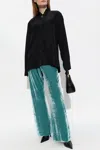 Jil Sander Shirt With Zip Fastening In Black
