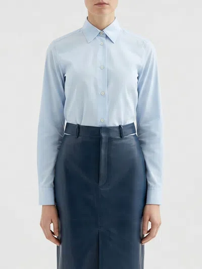 Jil Sander Cotton Shirt In Blue