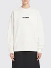 Jil Sander Logo-print Cotton Sweatshirt In White
