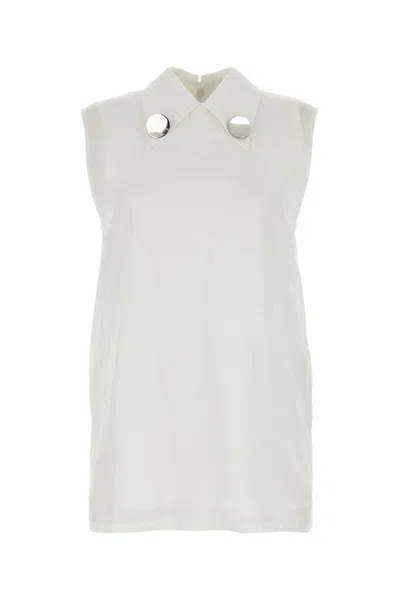 Jil Sander Sheer Blouse In 100