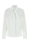 Jil Sander Bow-detailing Cotton Shirt In 100