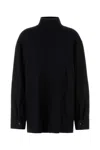 Jil Sander Black Turtleneck Top In Black
