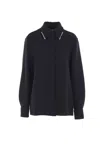 Jil Sander Long Sleeve Shirt In Black