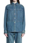 Jil Sander Denim Overshirt In Blue