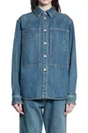 Jil Sander Denim Overshirt In Blue