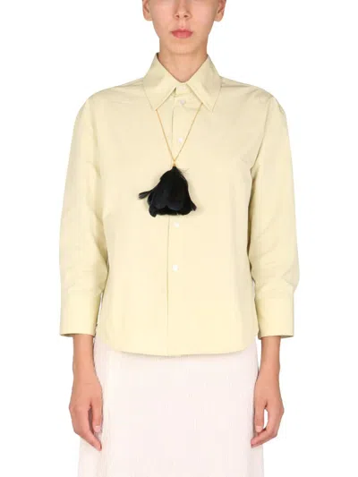 Jil Sander Boxy Fit Shirt In Yellow