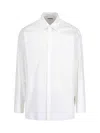 Jil Sander Cotton Zip-up Overshirt In White