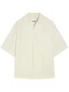 Jil Sander Short-sleeve Chest-pocket Shirt In White