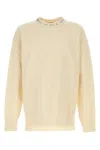Jil Sander Wool Sweater Featuring Embellished Neckline In White