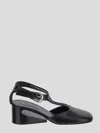 Jil Sander Women Heeled Mary Jane In Black