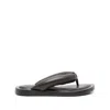 Jil Sander Leather Slides In Brown
