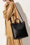 Jil Sander Giro Medium Leather Tote Bag In Black