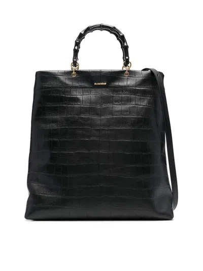 Jil Sander Shopping Bags In Black