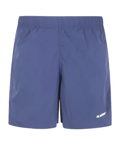 JIL SANDER JIL SANDER LOGO-PRINT HIGH WAIST SWIM SHORTS
