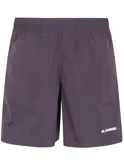 Jil Sander Short Boxer In Purple