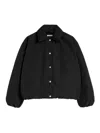 Jil Sander Short Down Jacket In Black