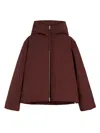 Jil Sander 06 Puffer Jackets Bordeaux In Burgundy