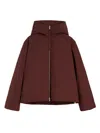 Jil Sander Short Down Jacket In Red