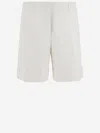 Shop Jil Sander Short Linen Pants