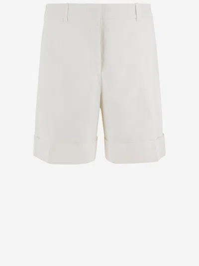 JIL SANDER SHORT LINEN PANTS