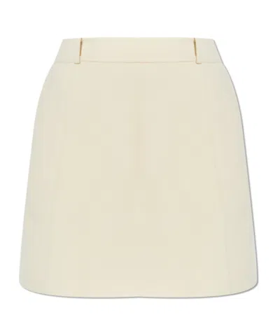Jil Sander Short Skirt In White