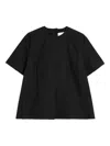Jil Sander Short-sleeve Blouse In Black