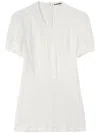 Jil Sander Short-sleeve Blouse In Weiss
