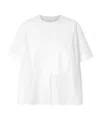 Jil Sander Checked Cotton T-shirt In White