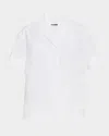 Jil Sander Short-sleeve Button-down Shirt In Optic White