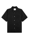 Jil Sander Short-sleeve Button Shirt In Black