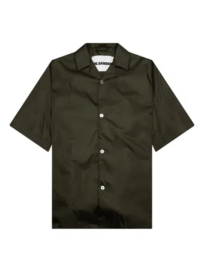 Jil Sander Short-sleeve Button-up Shirt In Green