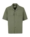 Jil Sander Short-sleeve Cotton Shirt In Green
