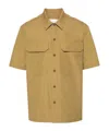 Jil Sander Short-sleeve Cotton Shirt In Nude