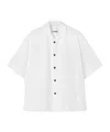 Jil Sander Short-sleeve Cotton Shirt In White
