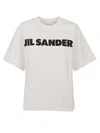 Jil Sander Relaxed-fit Cotton T-shirt With Bold Logo In White