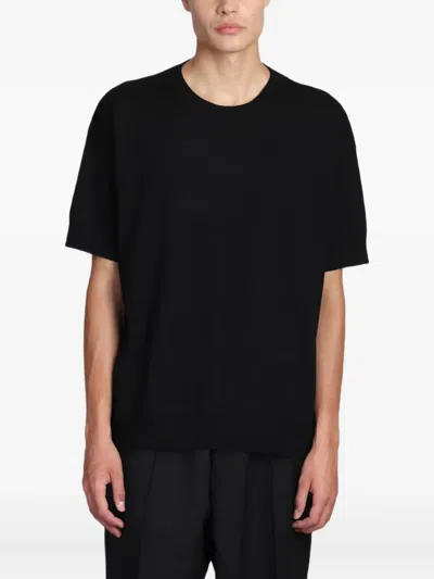 Jil Sander Short-sleeve Crew-neck T-shirt In Black