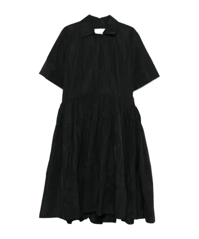 Jil Sander Short Sleeve Dress In Black