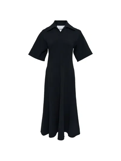 Jil Sander Short-sleeve Dress In Black