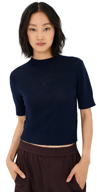 Jil Sander Short Sleeve Knit Midnight