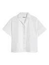 Jil Sander Short-sleeve Plain Shirt In White