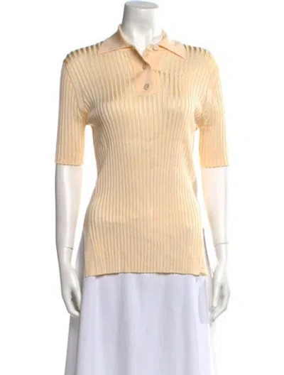 Pre-owned Jil Sander Short Sleeve Polo In Neutral