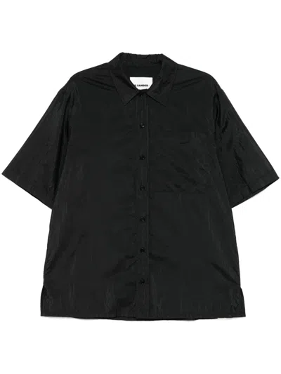 Jil Sander Short Sleeve Shirt In Black