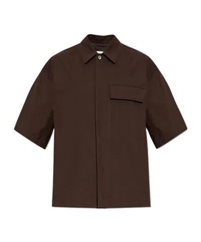 Jil Sander Short Sleeve Shirt In Black