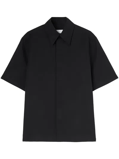 Jil Sander Short-sleeve Shirt In Black