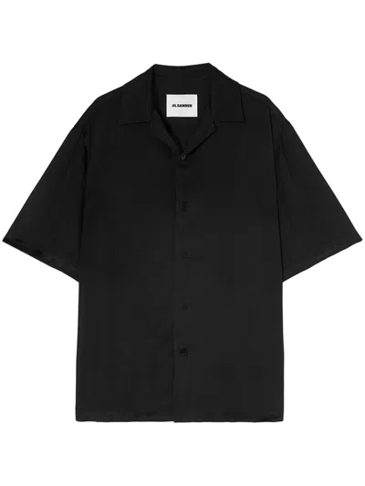 Jil Sander Short-sleeve Shirt In Black