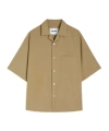 Jil Sander Short-sleeve Cotton Shirt In Green