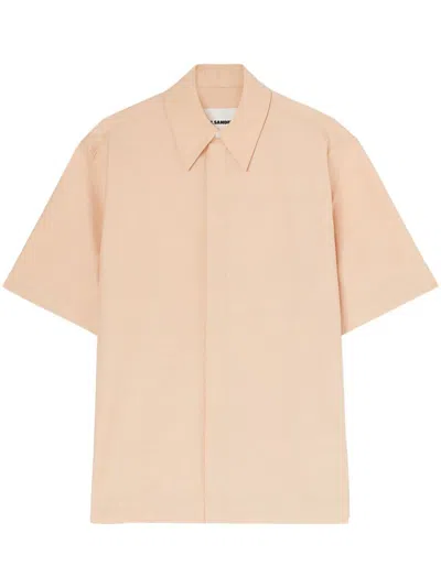 Jil Sander Short-sleeve Shirt In Nude