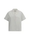 Jil Sander Short Sleeve Shirt In Optic White