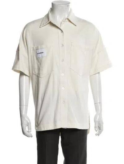 Pre-owned Jil Sander Short Sleeve Shirt In White