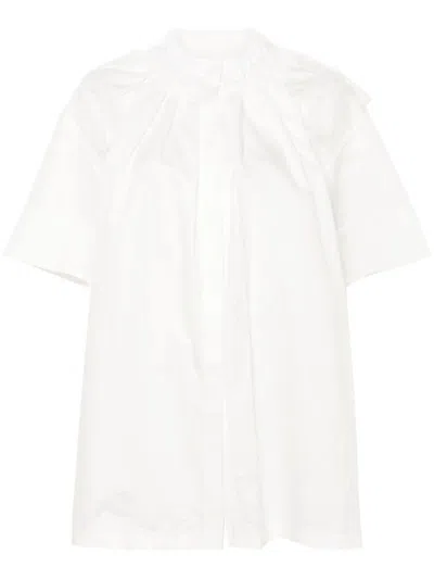 Jil Sander Short Sleeve Shirt In White